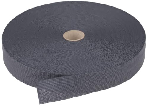Bagum Schrägband aus Polyester, 25mm x 50m Rolle, Einfassband zum Nähen | Nahtband 0,5 mm Stärke, Kantenband Textil Abriebfest, Stoffband für Kleidung, Taschen, Heimtextilien und DIY Handwerk