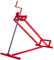 DREAMADE Lève Tracteur Tondeuse à Gazon Dispositif de Levage Autoporteur Charge Maximale 400 KG Hauteur Réglabe entre 11,5 et 77 CM Support Pliable 115 X 50 X 20 CM Rouge