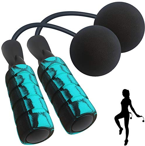 Weighted Jump Rope,Dermasy® Tangle-Free Rapid Speed Ropeless Jump Rope Workout for Men Women and Kids