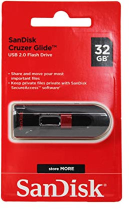 SanDisk 32 GB Cruzer Glide Memoria Flash USB -Paquete de 3 Unidades