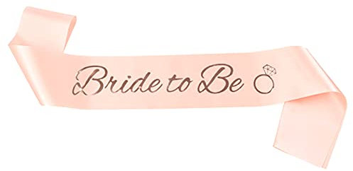 Oro Rosa Sposa Fascia Bride to Be Satin Sash Fasce Addio al Nubilato Gadget Sposa Futura Fasce Sposa di Essere Accessori Decorazioni per Addio al Nubilato Matrimonio Feste Notte