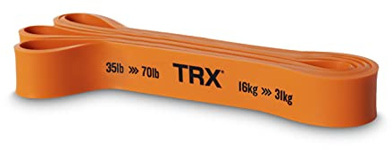 TRX Training Strength Band, Full-Body Resistance Band for Home and Gym Use, Resistance Band for Working Out, (35 lbs - 70 lbs), (Orange)