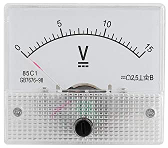WANGCL Mini amperometro analogico a Corrente, Professionale, Durevole, 2,5, Tensione di precisione analogica, voltmetro a Pannello amperometro, analogica voltmetro Corrente CC 85, C1 (DC 0-5A)