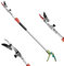 GARTOL Pruner for Garden, Cut Upto 1 Inch & Hold Telescopic Pole Pruner 190cm-320cm, Fruit Picker with Rotating Blade Head, Lightweight Aluminum Extendable Handle for Tree Branch Cutter,Silver