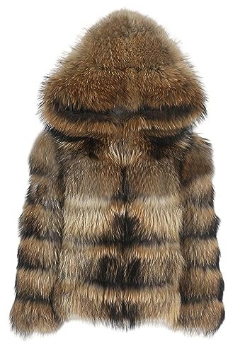 OFTBUY Winter Jacke Frauen Große Flauschige Echt Pelzmantel Natürliche Waschbär Pelz Kapuze Dicke Warme Oberbekleidung Streetwear Abnehmbare