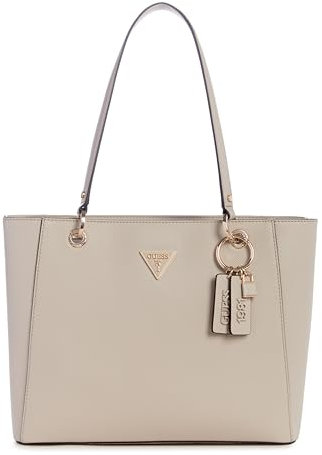 GUESS Damen Noelle Noel Tote Tragetasche, Schultertasche, Taupe