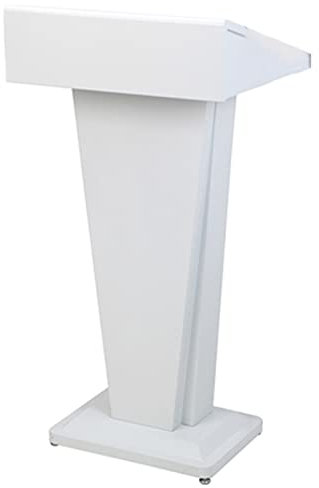 PeNbO Rednerpult-Podiumsständer, tragbare Präsentation, multifunktionaler Lesetisch, tragbarer Boden-Podiumsständer, Lesetisch für Schulen, Kirchen, Botschaften (weiß) (weiß)