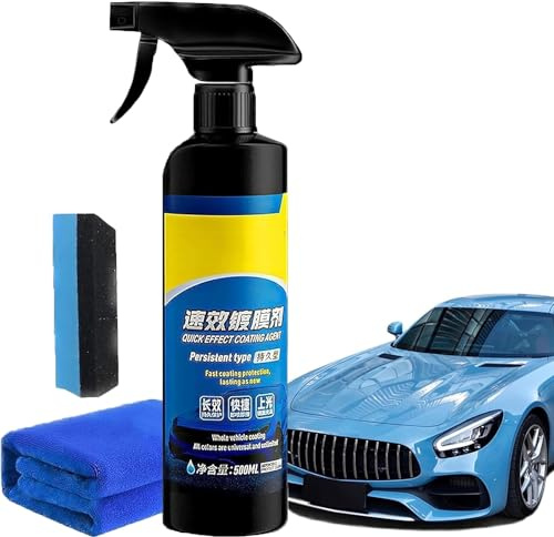 Sopami Car Coating Spray, Sopami Quick Effect Coating Agent, Sopami Car Scratch Wax Polish Spray Waterless Wash, Sopami Oil Film Emulsion Glass Cleaner, Long-lasting Protection (1PCS)