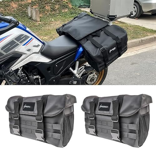 MOOWI Hecktasche Motorrad für Yamaha X MAX Roller Xmax 125-250, wasserdichte Motorrad Hecktasche große Kapazität Erweiterbare Satteltasche Gepäckträgertasche Seite Pannier Schwanz Tasche,B