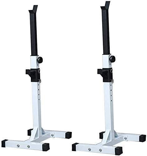 sjdoPulse Krafttraining Fitness-Trainingsgeräte Klimmzüge Langhantelständer Verstellbarer Kniebeugenständer Dip-Station Hantelbank-Drückständer Fürs Fitnessstudio Heimfitnessgeräte Gewichte