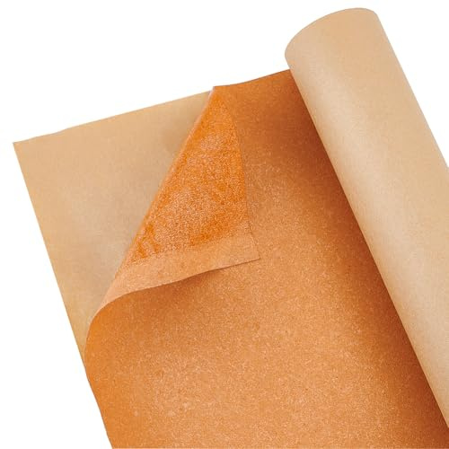 BENECREAT 1.5 m Selbstklebende Lederversteifungsrolle Ledertaschen Innenfutter Bastelbedarf Für Die Taschenherstellung Verbundfolie Zur Handtaschenverstärkung Dunkelorange 1mm Dick
