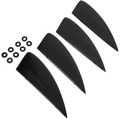 HOODANCOS Aleta Desmontable para Tabla de Surf y Paddle Surf Aleta Central de Plástico Negro 134Mm Accesorio Estabilizador de Agua para Sup y Deportes Acuáticos