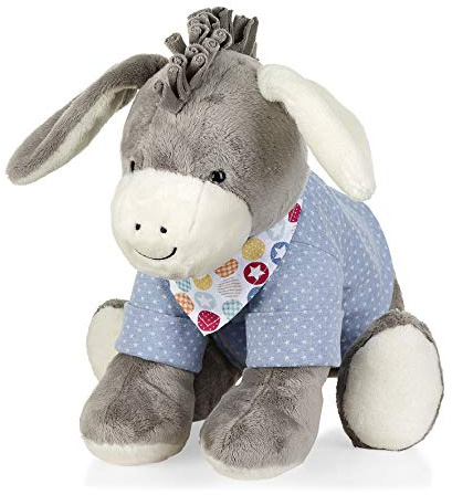 Sterntaler Kuscheltier Esel Emmi L – Plüschtier aus Flauschstoff & Jersey – 37x35x13 cm – extra weich & kuschelig – ohne Rassel - ideales Spielzeug für Babys & Kleinkinder