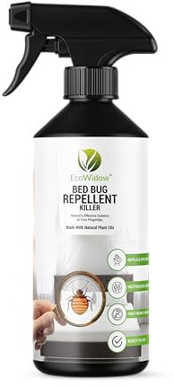 EcoWidow Natural Bed Bug Killer & Repellent Spray, 500ml – Effective Home & Mattress Treatment, Vegan-Friendly, Eco-Friendly, Formula for Safe Indoor Use