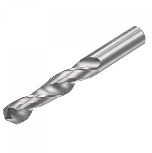 sourcing map Spiralbohrer Vollhartmetall, C2/K20 Wolframcarbid Gerader Schaft Spiralflöten Bohrschneider 8,4mm