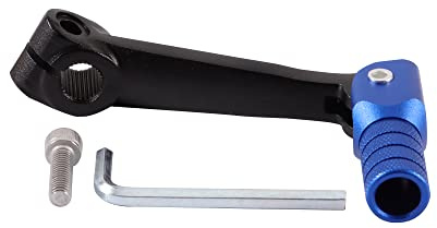 WOOSTAR 2 Klappbarer Schalthebel Ersatz für MX6 M4 KAYO T4 T6 TGR 250ccm IRBIS 50ccm 70ccm 110ccm 125ccm Pitbike Blau Schwarz