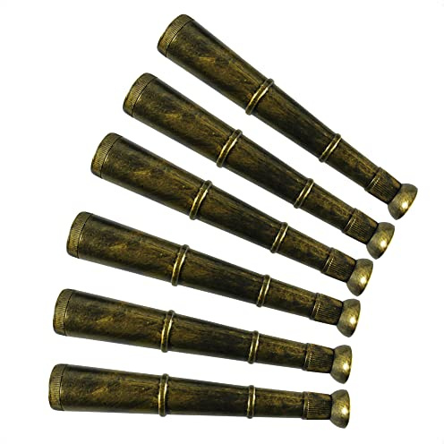 com-four® 6X Piraten-Fernrohr - Zubehör für Piratenkostüm - Seeräuberverkleidung Accessoires - für Karneval, Motto-Partys und Kostüm-Veranstaltungen - Fernglas, Kunststoff Sehrohr
