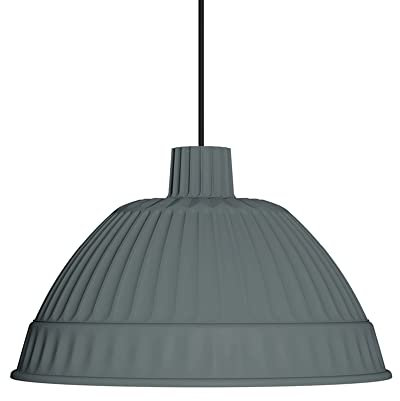 FontanaArte - LAMP SOSPENSIONE CLOCHE E27 GS SP CON CAVO ACCIAIO - Grigio scuro