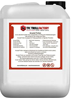 TFC Troll Factory ACRYSTAL Finition satinierter Acryllack ohne Lösungsmittel, 1 kg