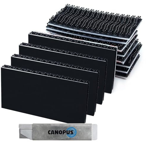 CANOPUS Profi Dual Lock Extra Stark SJ3550 CF Selbstklebend Klebepad Wasserfest (25mm x 50mm) 16 Stück Für Bilderrahmen Hängen, Kennzeichenhalter, Nummernschild