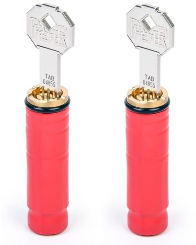 NOSPARO - Coppia Serratura di Sicurezza per Fucili Calibro 12 - Serratura Antifurto con Chiavi a Punti - Resistente alla Perforazione - Compatibile con Fucili a Canne Lisce