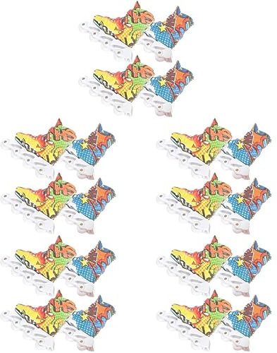 Toyvian 5 Sets Tragbare Finger-Rollschuhe Für Jungen Und Mädchen Pädagogisches Brettspiel- Für Koordinationsfähigkeiten 2 * 5