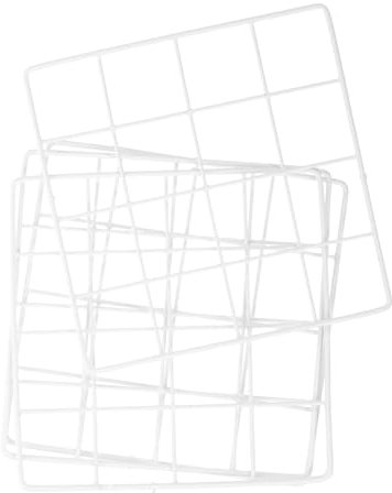 TOPBATHY 4pcs Iron Grid Decoration for Bedroom Walls Wire Mesh Panels Photo Display Stand for Dorm Decorations Diy Photo Boards Wall