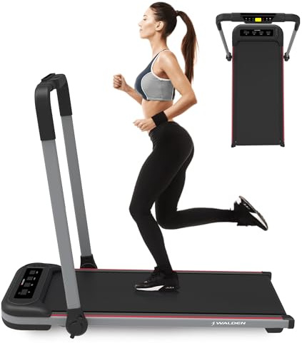 Laufband Walking Pad Gewicht 100 kg 0.75 PS 1-6km/h Ultraflach Walking Pad Unter dem Schreibtisch (F2600)