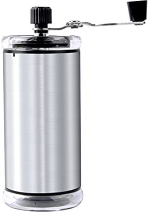 AMULONG Coffee Bean Grinder, Manual Coffee Grinder Conical Burr Stainless Steel Hand Crank Mill For Drip Coffee, Espresso, French Press, Turkish Brew Office Travelling Use