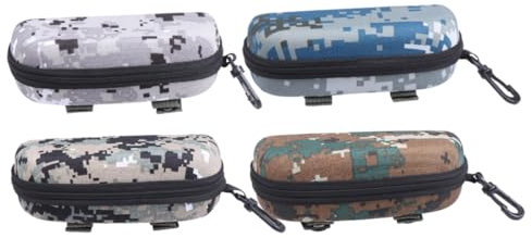 LIFKOME Sport Sonnenbrille Brillenetui Mit Reißverschluss Für Outdoor-sportarten Langlebiges Sonnenbrillenbox Mit Haken Sonnenbrillenbox Mit Camouflage-muster