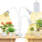 SANSI Lámpara de Cultivo Plantas 450W de Espectro Completo 4000K, Luces de Crecimiento Ajustable en Altura con Temporizador Automático 4/8/12H para Plantas de interior