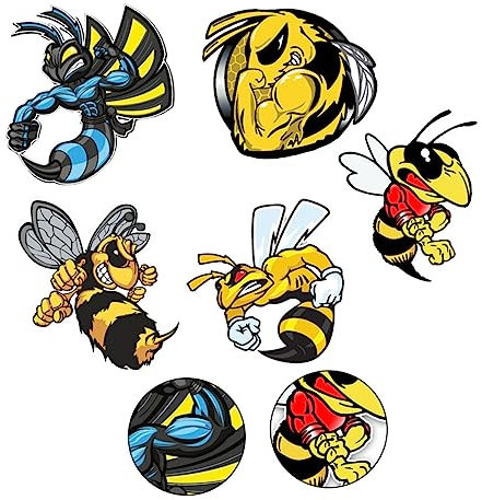 Gatuida 5stücke Bienen-aufkleber Für Auto Kreative Fensterdekoration Geeignet Für Auto Und Lkw Mit Bienenmuster Bezaubernder Form Und Leuchtenden Farben
