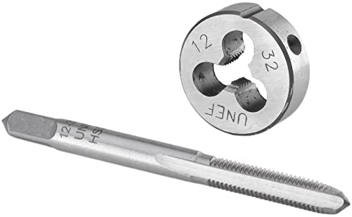 OYSKGNCMW Jeu de tarauds et filières UNEF n° 12-32, Filetage Machine UNEF 12 x 32, Filetage Machine et filière Ronde, Main Droite