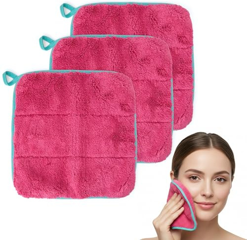 Pastaclean Wasch- & Abschminktücher 3er Set – 30 × 30 cm Premium Mikrofaser Reinigungstücher, supersoft, Oeko-Tex 100 zertifiziert, wiederverwendbar & nachhaltig