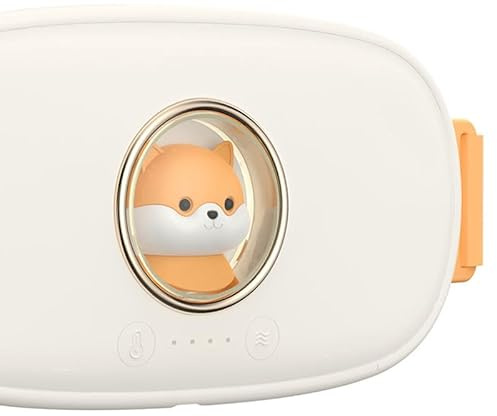 Generic Cinturón de Calentamiento Rápido para el útero, Alivio Menstrual, Compresa Cálida Vibratoria para Mujeres que Viajan, Batería de Litio ABS (WHITE)