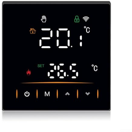 Termostato intelligente WiFi per caldaia a gas/acqua calda, riscaldamento a pavimento programmabile per riscaldamento elettrico a parete (riscaldamento dell'acqua 3A)