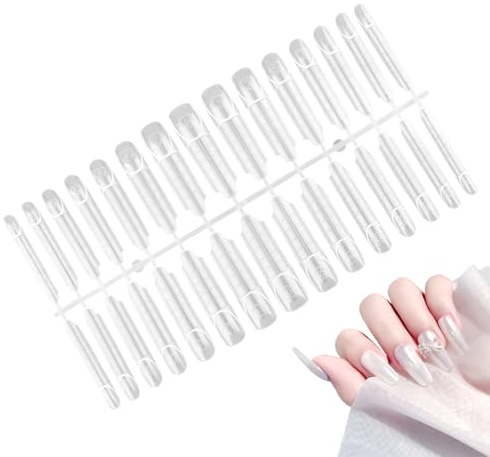 Formine Per Unghie Riutilizzabili - Stampo Per French Manicure Trasparente | Kit Professionale Di Estensione Delle Unghie Fai Da Te ?er Únghie In Gel Acrilico, Salone Di Casa, Viaggi D'affari, Fidanza