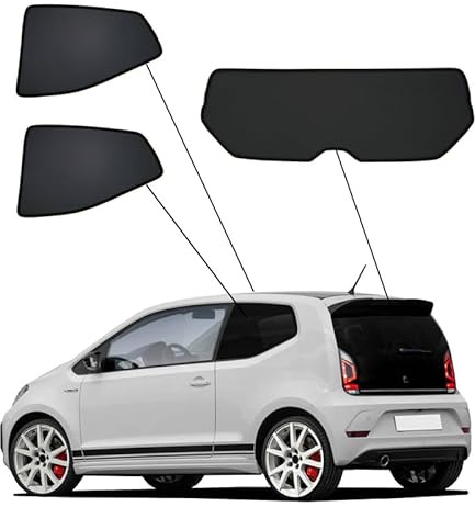 SunClip Sicht- & Sonnenschutz passgenau | kompatibel mit Volkswagen Up! 3-türer 2011-2023