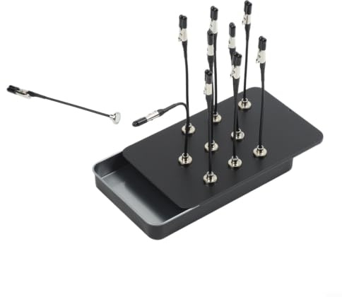 Modellbauwerkzeug Metall Klemmen Set mit Box – Flexible Halterung für Airbrush Lackierung von Flugzeuge Auto Modelle – 10 Stück Präzisionszange