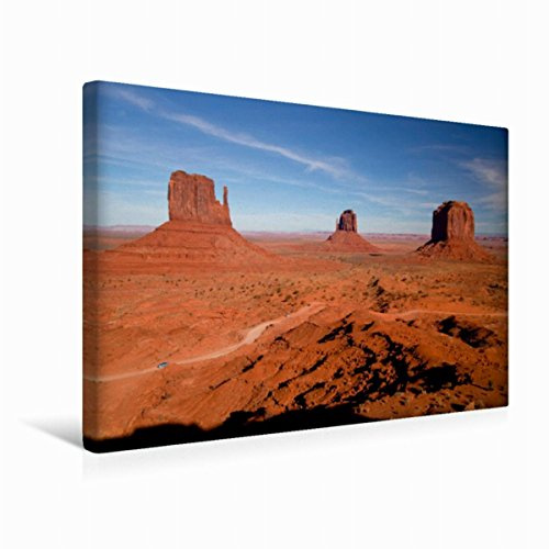 Toile de qualité supérieure - 45 cm x 30 cm - Motif Monument Valley - Image murale sur châssis - Image prête à l'emploi sur une véritable toile - Photos Calvendo