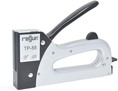 REGUR TP-55 Handtacker - Spezialtacker für PolyTacks HP Plastik-Heftklammern und T-Stifte für Holzetikettierung, Baumstamm-Etikettierung, Forstwirtschaft u.v.m.