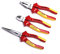 Barnwell Set of 3 VDE Pliers 160mm Side Cutter 200mm Long Nose 180mm Combination Plier Made in Germany