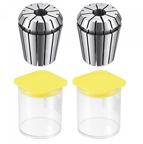 sourcing map ER32 Spring Collet, 10mm Chuck for CNC Engraving Machine Lathe Milling 2pcs