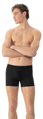 Mey Men's Shorty - Underwear with Shaping Piping and Super Soft Terry Towelling Inserts - With Last Drop Technology - Basics Softball Series - 37180, black, XXXXXXL