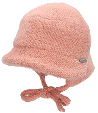 Sterntaler Baby Mädchen Hut Mit 2-teiliger Krempe - Mütze Kopfbedeckung Gefüttert Mit Baumwollfleece - Rosa, 39