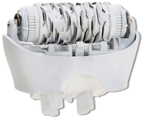 Anakel Home Replacement Epilation Head 81533164 Kompatibel med Braun Silkepil 7, Silkepil 9, Xpressive och SensoSmart Epilator, Extra Brett Huvud, Vit Färg