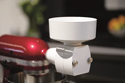 Jupiter Küchenmaschinen original Flockenquetsch-Vorsatz, Getreidequetsche, Ölquetsche, Zubehör kompatibel mit KitchenAid Küchenmaschinen