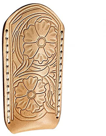 DONGKER Pocket Knife Pouch, 4 Leather Knife Holster Vertical Knife Holder for 4 Pocket Folding Knife(Without knife