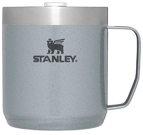 STANLEY Classic Legendary Camp Mug 12oz Hammertone Silver