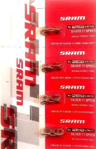 POWER LOCK SRAM ATTACHE RAPIDE 11V SILVER (Blister de 4)